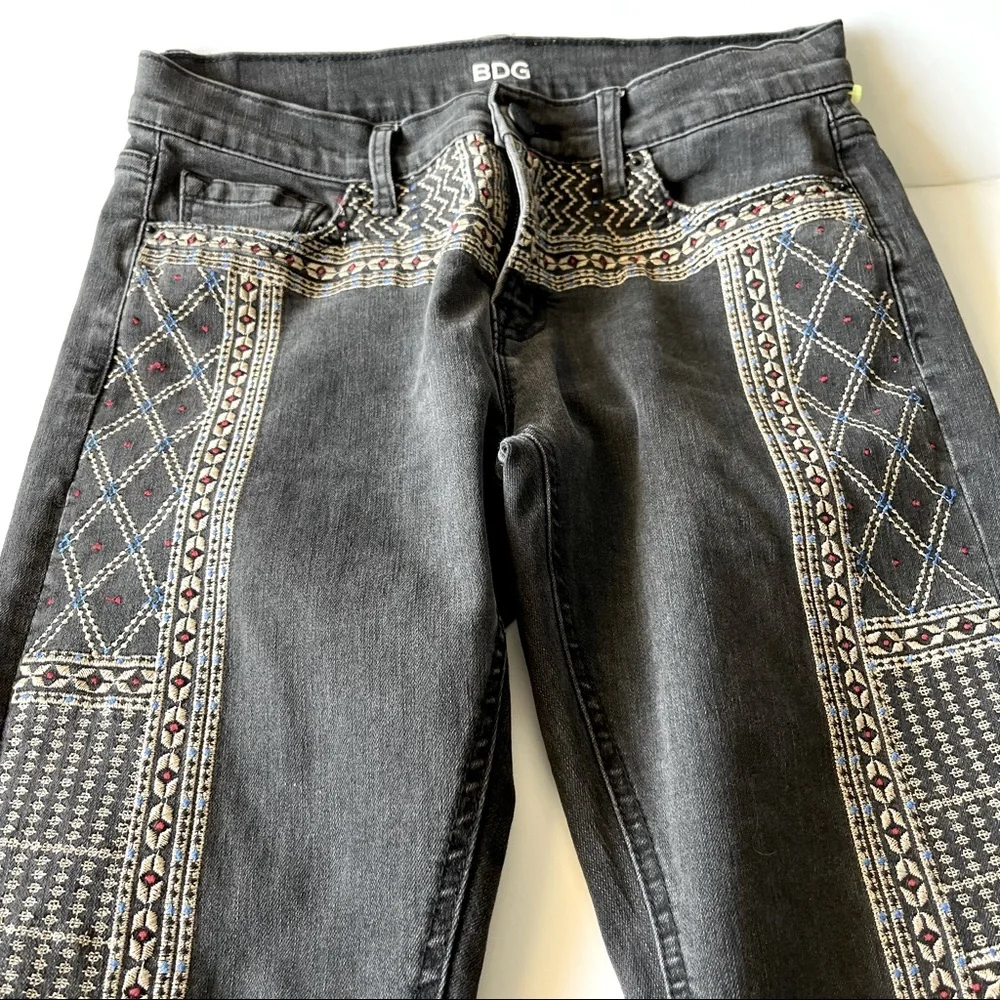 BDG Embroidered Black Jeans - Picture 7 of 13